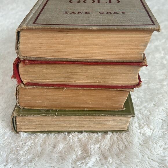 Vtg Zane Grey Lot 4 novels The Last of The Plainsmen First Edition 1908 outing - Picture 9 of 11